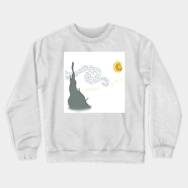 Starry night Crewneck Sweatshirt by ManuMila